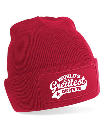 Beanie Hat Greatest Carpenter Gift For Her Men's Birthday Present Handyman