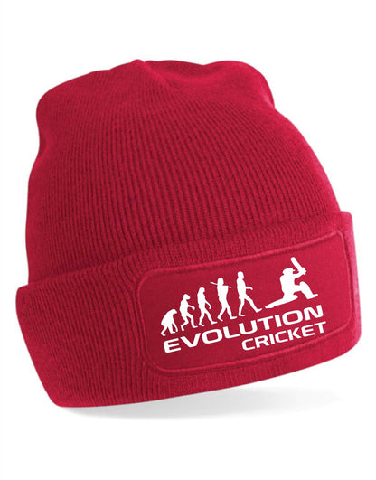 Evolution Of Cricket Beanie Hat Cricketer Birthday Gift For Men & Ladies