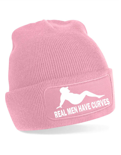Real Men Have Curves Beanie Hat Funny Birthday Gift For Men