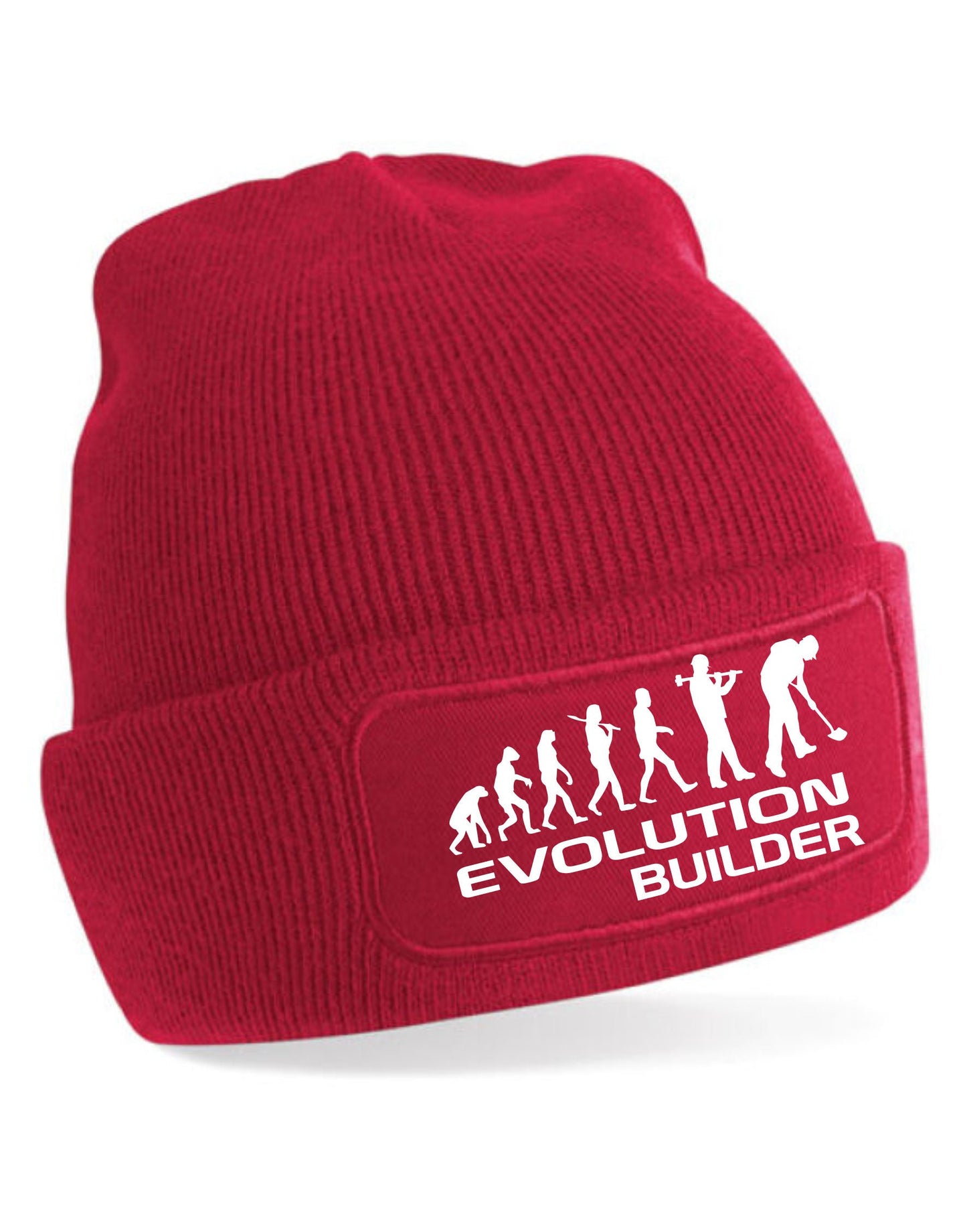Evolution of Builder Beanie Hat Great Gift For Any Builders Men & Ladies