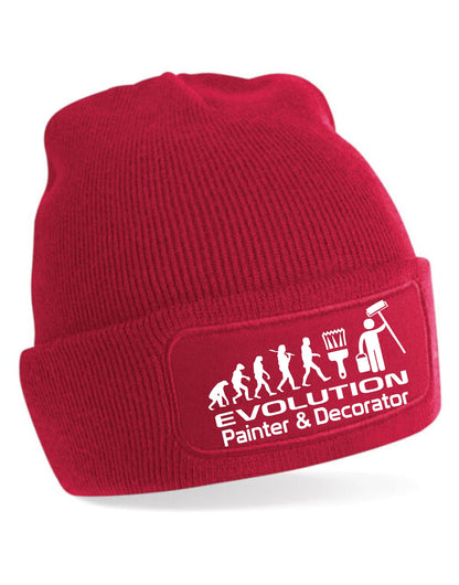 Evolution of A Painter Beanie Hat Great Gift For Any Decorators Men & Ladies
