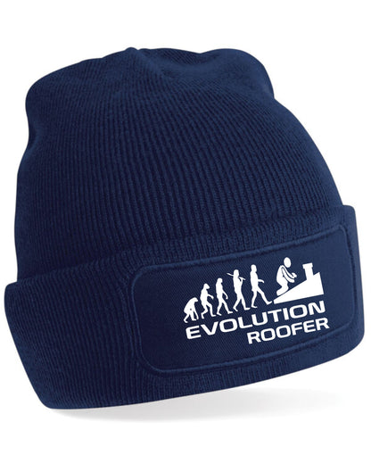 Evolution of A Roofer Beanie Hat Great Gift For Any Roofers Men & Ladies