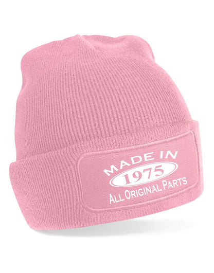 Made In 1975 Beanie Hat 50th Birthday Gift Great For Men & Women