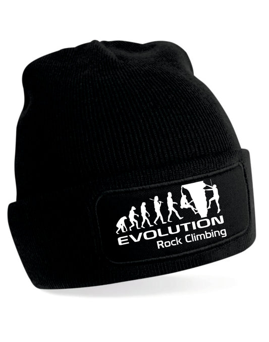 Evolution Of Rock Climbing Beanie Birthday Gift Great For Men & Women