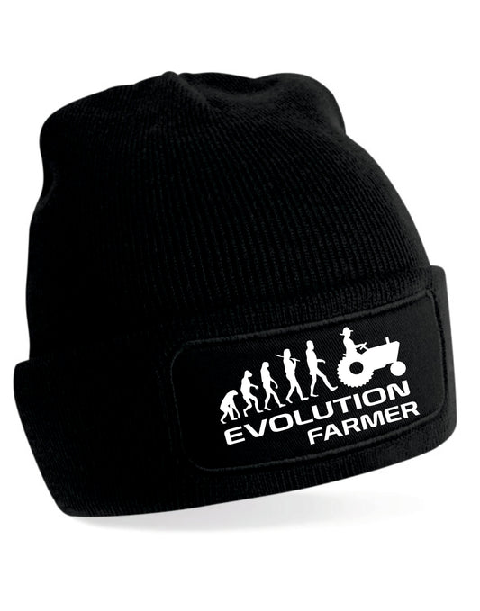 Evolution Of Farmer Beanie Birthday Gift Great For Men & Women