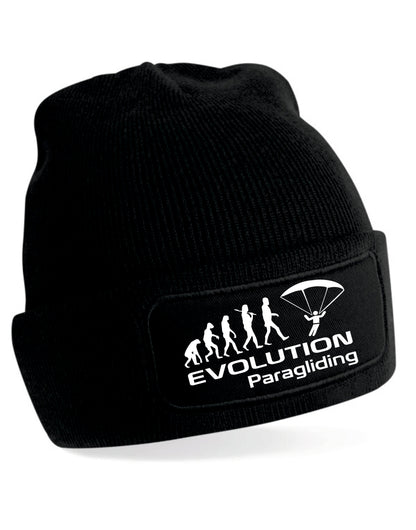 Evolution Of Paragliding Beanie Birthday Gift Great For Men & Women