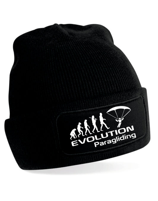 Evolution Of Paragliding Beanie Birthday Gift Great For Men & Women