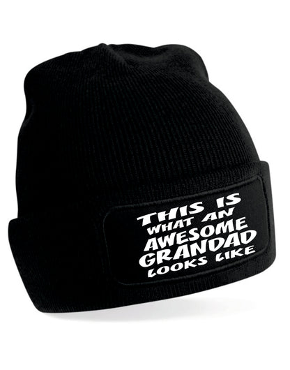 This Is What Awesome Grandad Looks Like Beanie Birthday Gift Great For Men