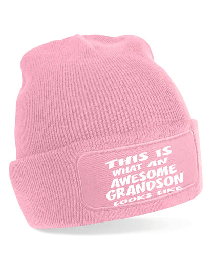 This Is What Awesome Grandson Looks Like Beanie Birthday Gift Great For Men