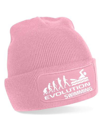 Evolution Of Swimming Beanie Hat Sport Hobby Birthday Gift For Men & Ladies