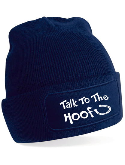Talk To The Hoof Beanie Hat Horse Riding Gift Great For Men & Women