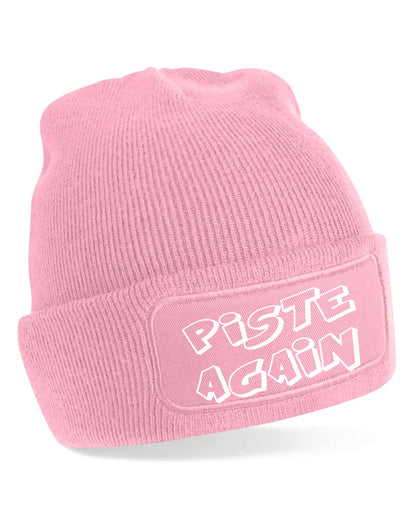 Piste Again Beanie Hat Skiing Snowboarding Gift Great For Men & Ladies