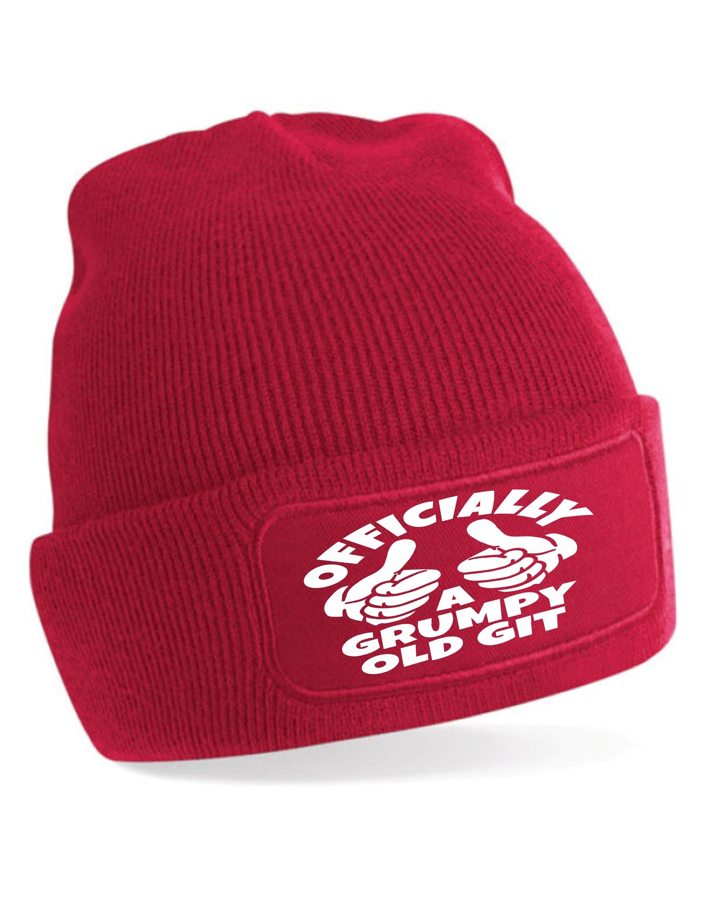 Officially A Grumpy Old Git Beanie Hat Birthday Father's Day  Gift For Men