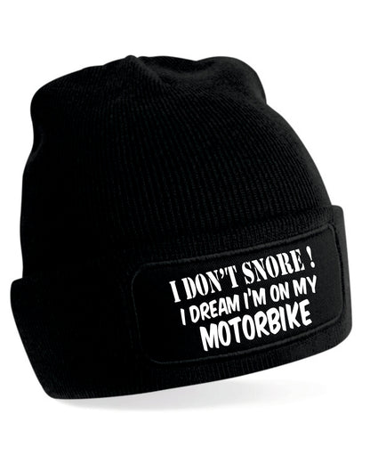 I Dream On My Motorbike Beanie Hat Birthday Gift Great For Men & Ladies