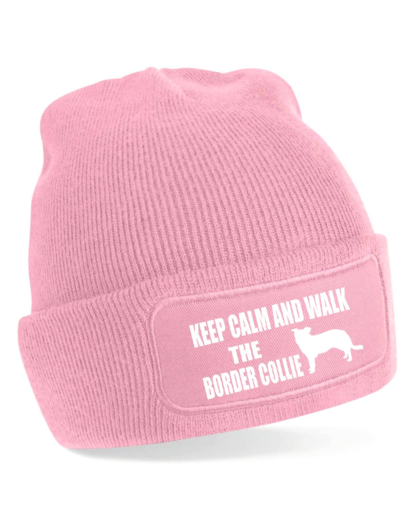 Keep Calm & Walk Border Collie Beanie Hat Dog Lovers Gift Great For Men & Ladies