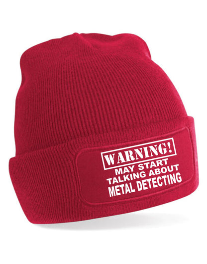 May Talk About Metal Detecting Beanie Hat Birthday Gift for Men Women Hat