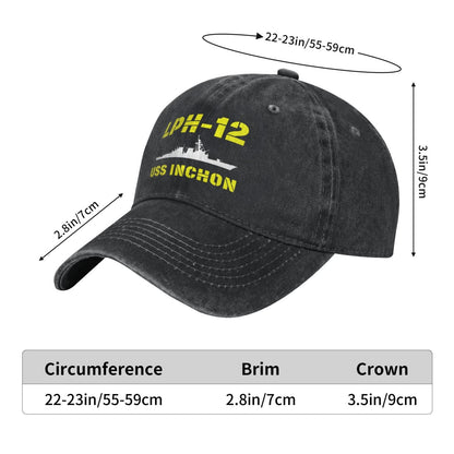 Uss Inchon LPH-12 Printing unisex baseball cap adjustable hats veteran gift