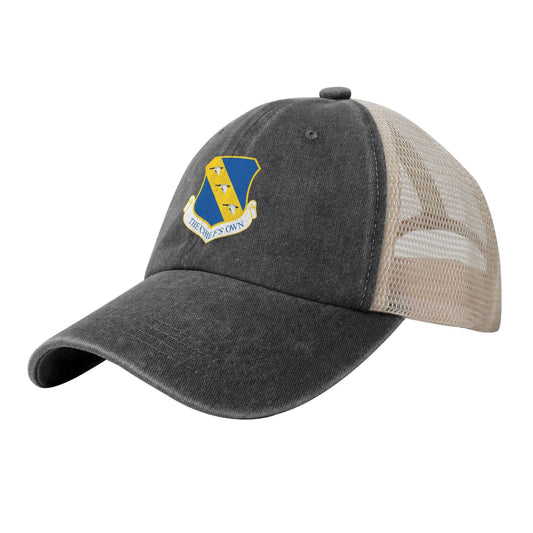 11th Wing Printed unisex baseball cap adjustable grid baseball cap veteran gift