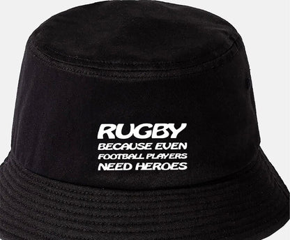Rugby Footballers Need Heroes Bucket Hat Rugby Love Men & Ladies