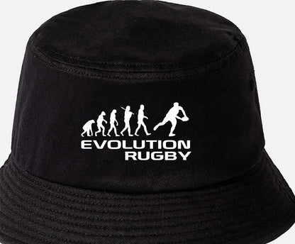 Evolution of Rugby Bucket Hat Sports Fan Rugby Gift For Men & Ladies
