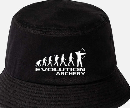 Evolution of Archery Bucket Hat Hobbies Sport Birthday Gift For Men & Ladies
