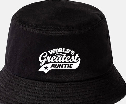 Bucket Hat Greatest Auntie Birthday Mother's Day Present Gift For Her