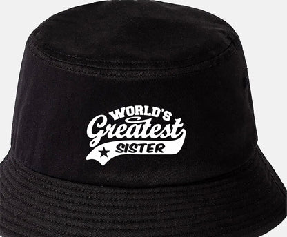 Bucket Hat Greatest Sister Birthday Mother's Day Present Gift For Her