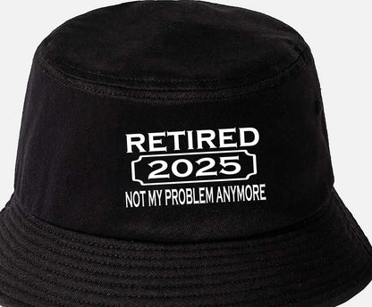 Print4U I Retired in 2025 Bucket Hat Perfect Retirement Gift for Men & Ladies