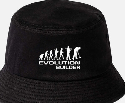 Evolution Of A Builder Bucket Hat Work Related Birthday Gift For Men & Ladies