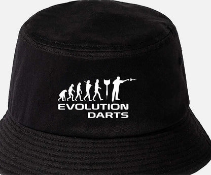 Evolution Of Darts Bucket Hat Sports Hobbies Gift For Men & Ladies