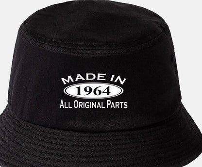 Made in 1964 60th Birthday Bucket Hat Age 60 Gift For Men & Ladies