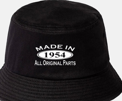 Made in 1954 70th Birthday Bucket Hat Age 70 Gift For Men & Ladies