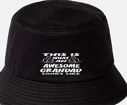 This is What Awesome Grandad Looks Like Bucket Hat Birthday Gift for Men