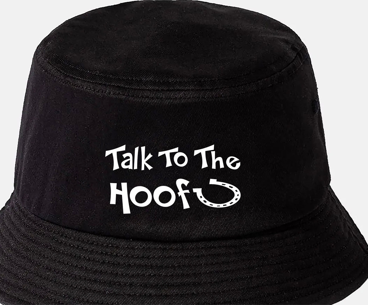 Talk to The Hoof Bucket Hat Horse Riding Gift Great for Men & Women