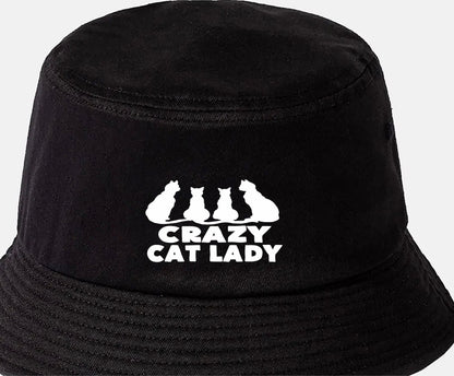 Crazy Cat Lady Bucket Hat Birthday Gift Cat Lovers Great for Women