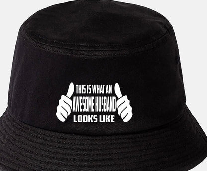 This is What Awesome Husband Looks Like Bucket Hat Birthday Gift Men