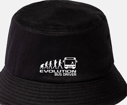 Evolution of Bus Driver Bucket Hat Birthday Gift Great for Men & Ladies