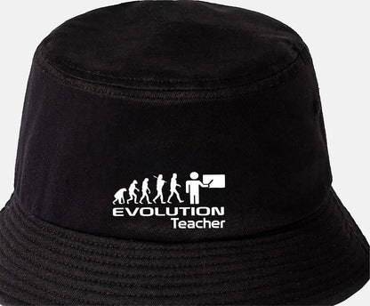 Evolution of A Teacher Bucket Hat Birthday Gift Great for Men & Ladies