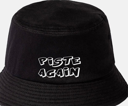 Piste Again Bucket Hat Skiing Snowbarding Gift Unisex