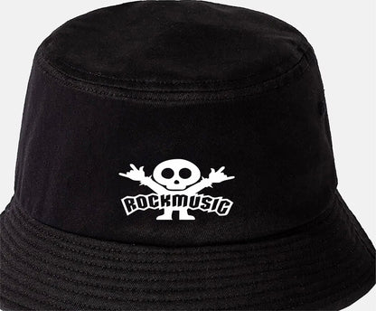 Rock Music Bucket Hat Funny Music Lover Gift for Men & Ladies