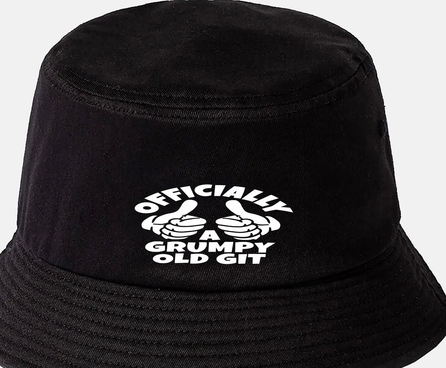 Officially A Grumpy Old Git Bucket Hat Birthday Men