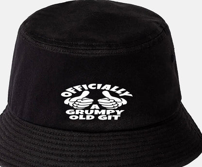 Officially A Grumpy Old Git Bucket Hat Birthday Men
