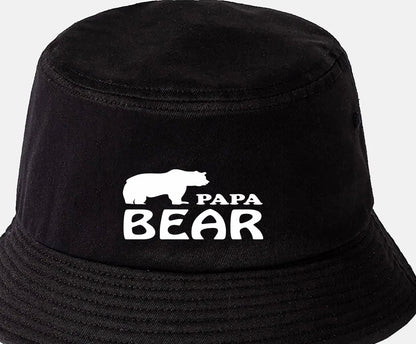 Papa Bear Bucket Hat Father's Day Birthday Gift for Men
