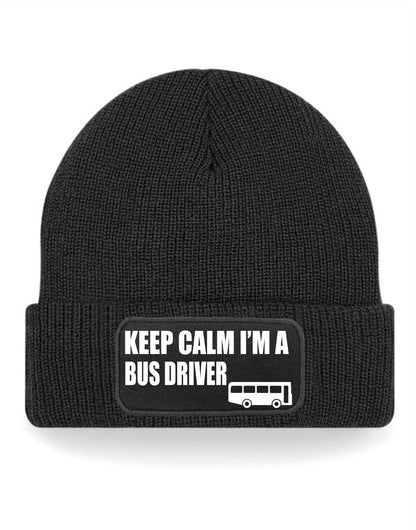 Keep Calm I'm A Bus Driver Beanie Hat Birthday Gift For Men & Ladies