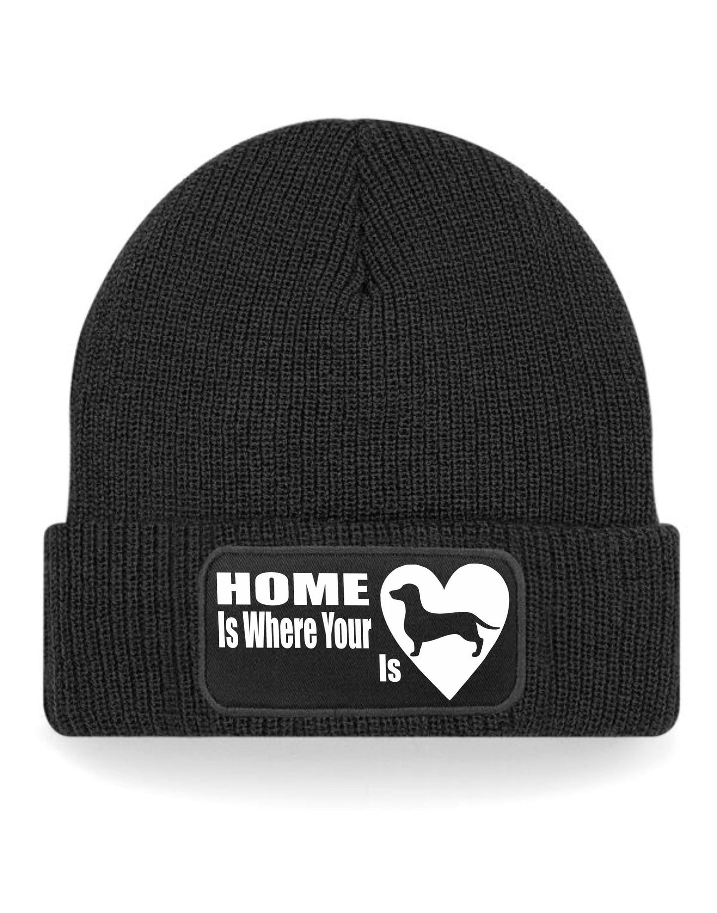 Home Is Where The Dachshund Is Beanie Hat Dog Lovers Gift For Men & Ladies