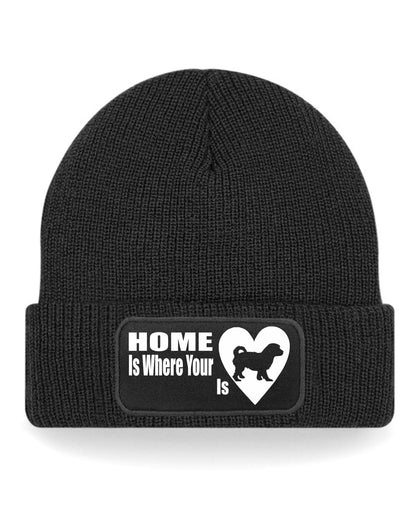 Home Is Where The Cavachon Is Beanie Hat Dog Lovers Gift For Men & Ladies