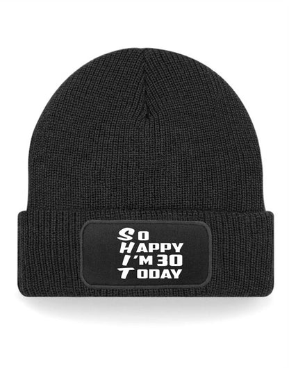 Beanie Hat Funny 30th Birthday Gift For Men & Ladies 30 Year Old Present