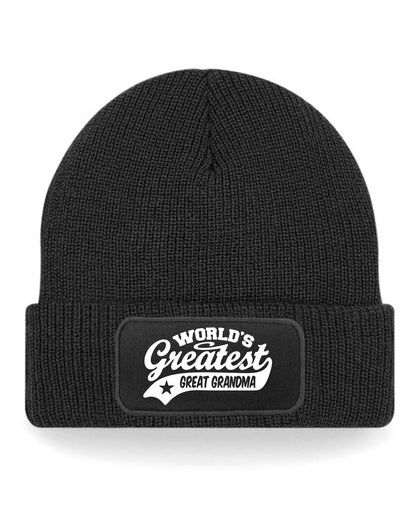Beanie Hat Greatest Great Grandma Gift For Ladies Birthday Present Mothers Day