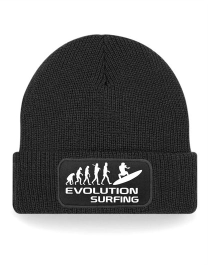 Evolution Of Surfing Beanie Hat WaterSport Birthday Gift For Men & Ladies