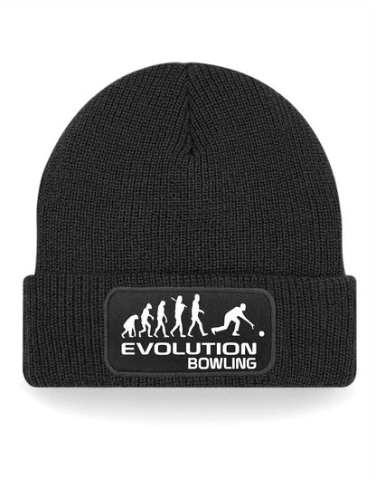 Evolution Of Bowling Beanie Hat Sport Hobby Birthday Gift For Men & Ladies